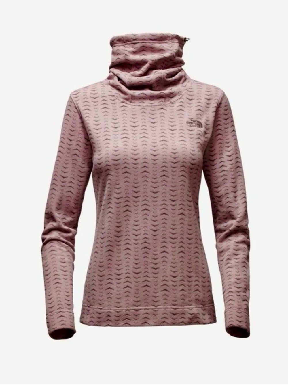 The North Face Novelty Glacier Pullover in Rabbit color Gray Arrows Women's L
